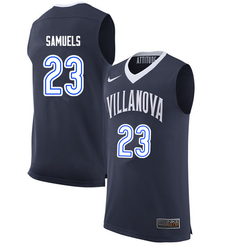 Men #23 Jermaine Samuels Villanova Wildcats College Basketball Jerseys Sale-Blue - Click Image to Close